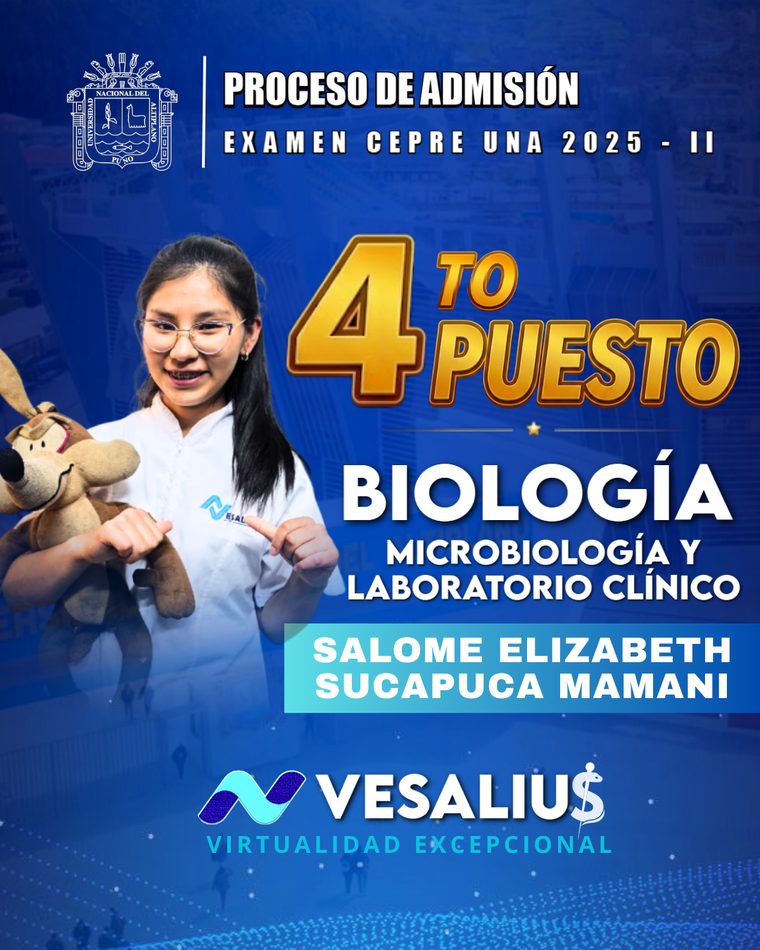 Salome Elizabeth Sucapuca Mamani — Biología · Microbiología y Laboratorio Clínico
